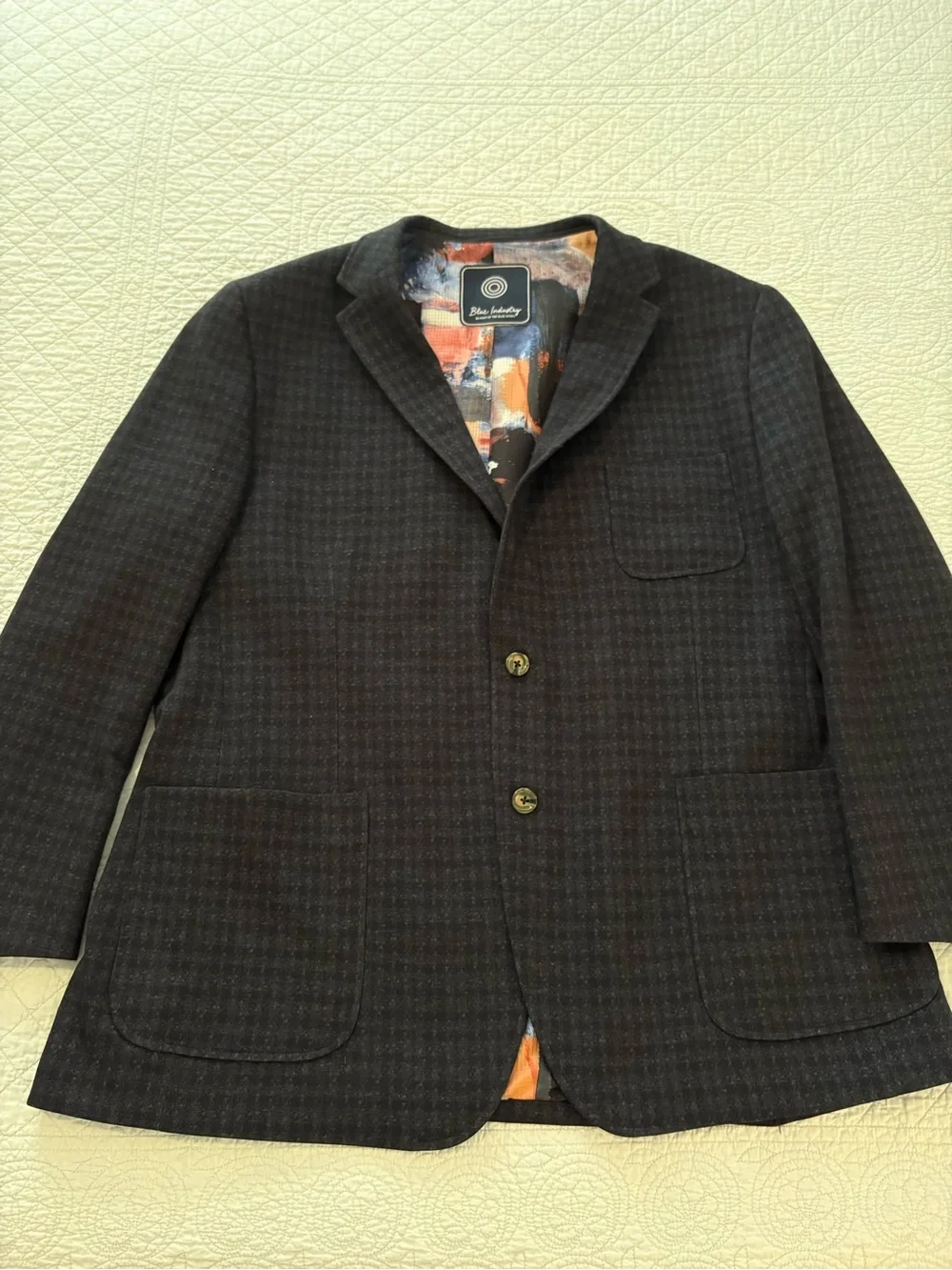 Blue Industry knit blazer sport jacket. Size 52.